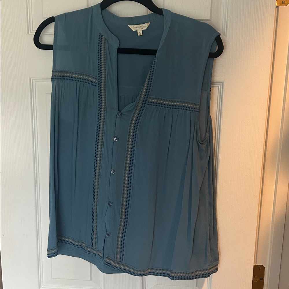 Lucky brand Button Down tank